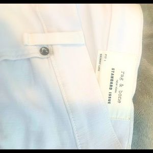 Rag & Bone Men’s White Jeans distressed